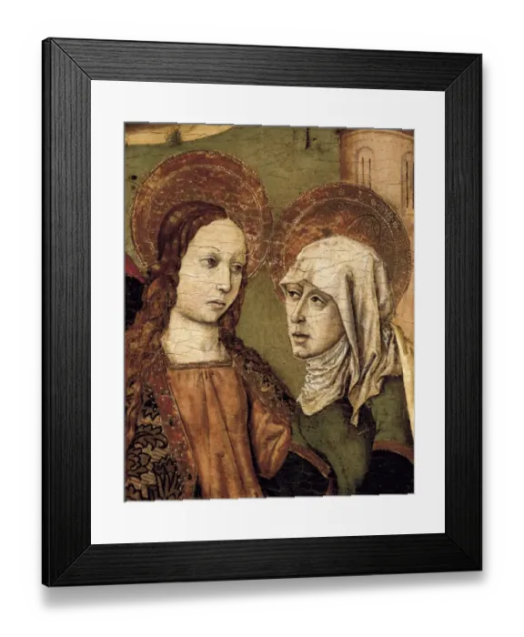 Framed Print : BARCELO, Joan. The Visitation Altarpiece Framed Print : BARCELO, Joan. The Visitation Altarpiece