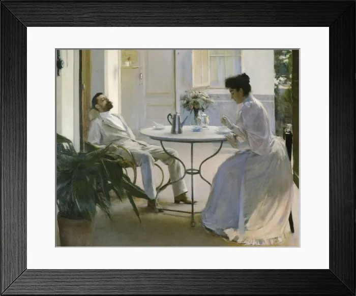 Framed Print : CASAS i CARBO, Ramon. Interior in the open air Framed Print : CASAS i CARBO, Ramon. Interior in the open air