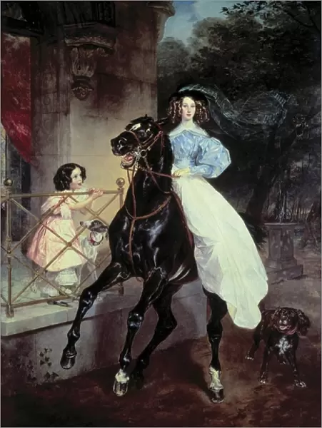 BRYULLOV, Karl. The Horsewoman