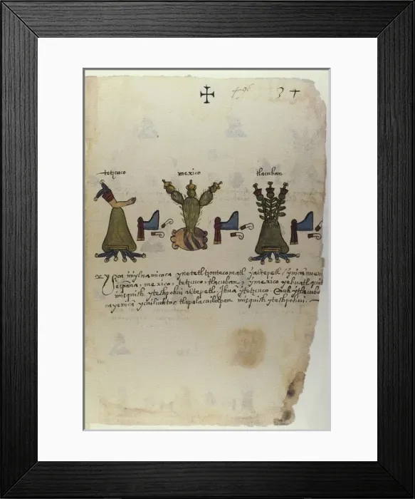 Framed Print : Codex Osuna, 16th C Spanish viceroyship in Mexico Framed Print : Codex Osuna, 16th C Spanish viceroyship in Mexico