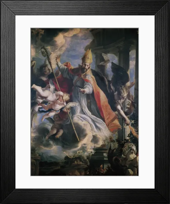 Framed Print : COELLO, Claudio. Triumph of St. Augustine Framed Print : COELLO, Claudio. Triumph of St. Augustine
