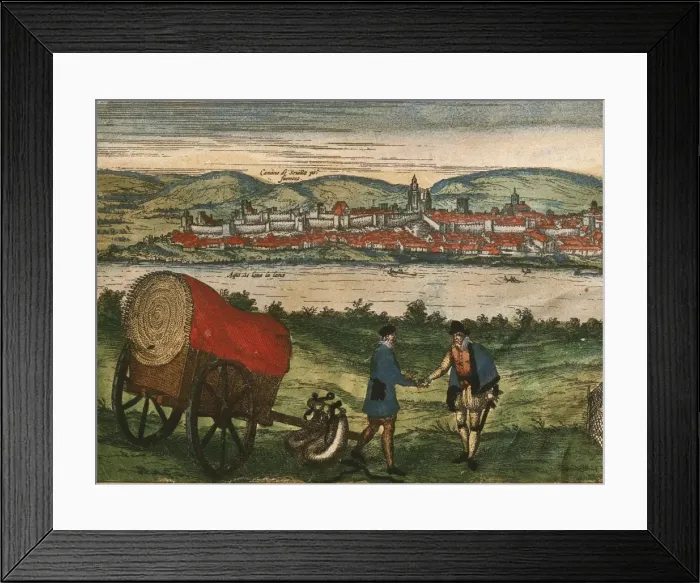 Framed Print : Civitatis Orbis Terrarum. Ecija Framed Print : Civitatis Orbis Terrarum. Ecija
