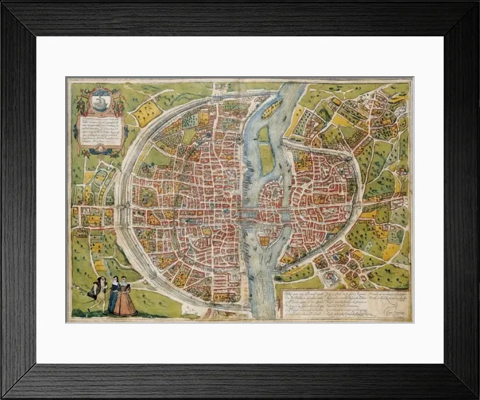 Framed Print : Civitatis Orbis Terrarum. Paris Framed Print : Civitatis Orbis Terrarum. Paris