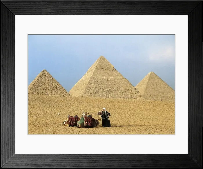 Framed Print : Egypt. Giza. Pyramids Framed Print : Egypt. Giza. Pyramids