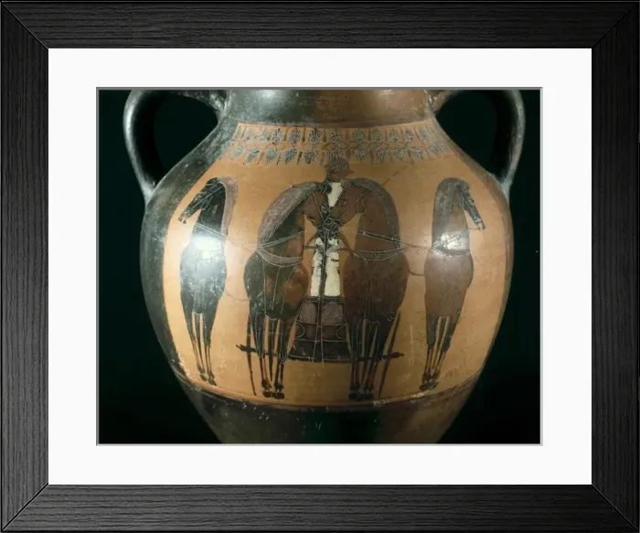 Framed Print : Four-in-hand. Greek art Framed Print : Four-in-hand. Greek art