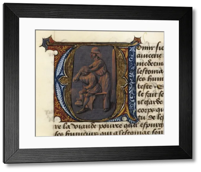 Framed Print : FIRENZE, Aldebrando da. Treaty of Medicine, 1356 Framed Print : FIRENZE, Aldebrando da. Treaty of Medicine, 1356