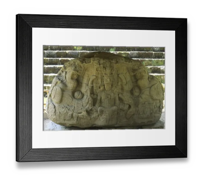 Framed Print : Guatemala. QuiriguᮠMaya Zoomorph Framed Print : Guatemala. QuiriguᮠMaya Zoomorph