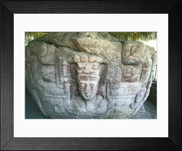 Framed Print : Guatemala. QuiriguᮠMaya Zoomorph Framed Print : Guatemala. QuiriguᮠMaya Zoomorph