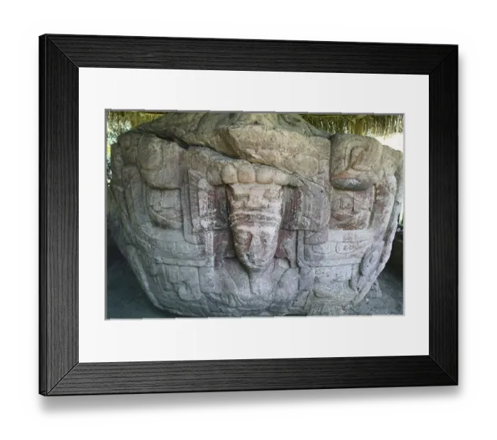 Framed Print : Guatemala. QuiriguᮠMaya Zoomorph Framed Print : Guatemala. QuiriguᮠMaya Zoomorph