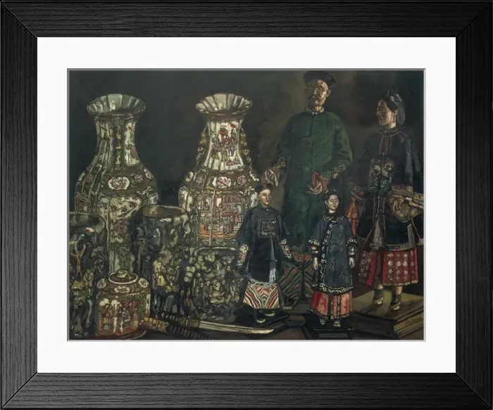 Framed Print : GUTIERREZ SOLANA, Jos鮠Chineses and Vases Framed Print : GUTIERREZ SOLANA, Jos鮠Chineses and Vases