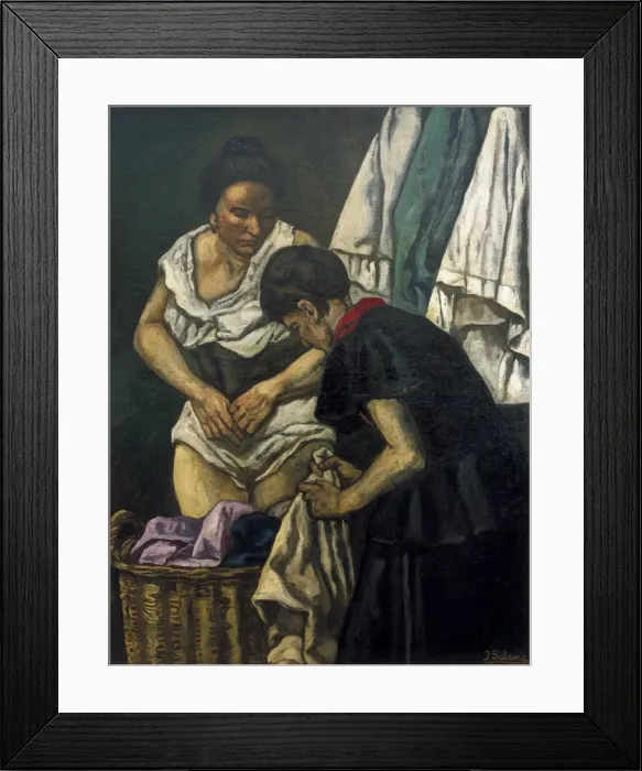 Framed Print : GUTIERREZ SOLANA, Jos鮠The Laundresses Framed Print : GUTIERREZ SOLANA, Jos鮠The Laundresses