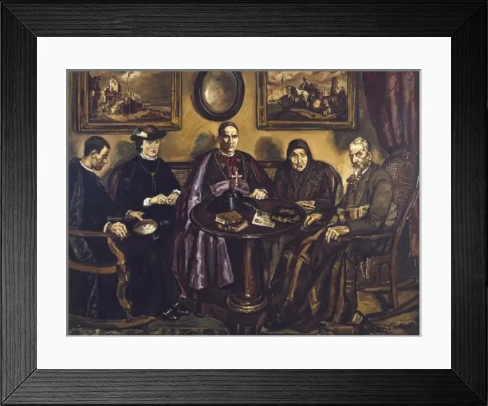 Framed Print : GUTIERREZ SOLANA, Jos鮠The Visit of the Bishop Framed Print : GUTIERREZ SOLANA, Jos鮠The Visit of the Bishop