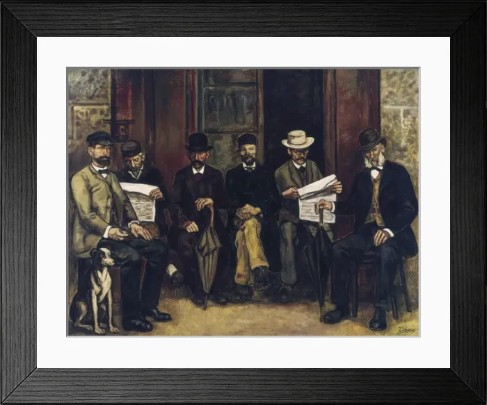 Framed Print : GUTIERREZ SOLANA. The Meeting of the Pharmacy Framed Print : GUTIERREZ SOLANA. The Meeting of the Pharmacy
