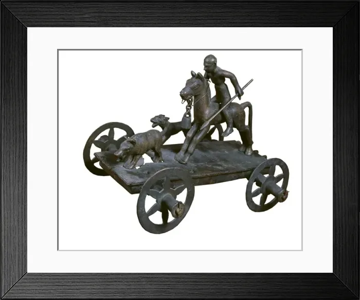 Framed Print : Hunting Chariot Iberian Art Framed Print : Hunting Chariot Iberian Art