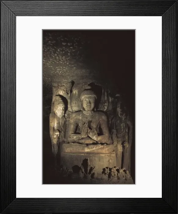 Framed Print : India. Caves of Ajanta. Buddha Framed Print : India. Caves of Ajanta. Buddha