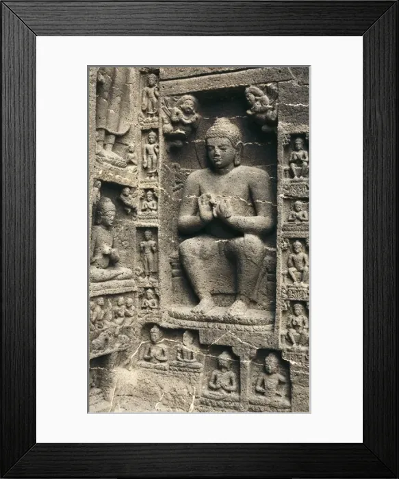 Framed Print : India. Caves of Ajanta. Buddha Framed Print : India. Caves of Ajanta. Buddha