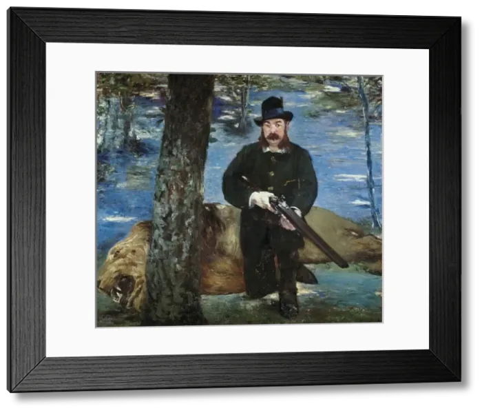 Framed Print : MANET, Edouard. Pertuiset, the lion hunter Framed Print : MANET, Edouard. Pertuiset, the lion hunter