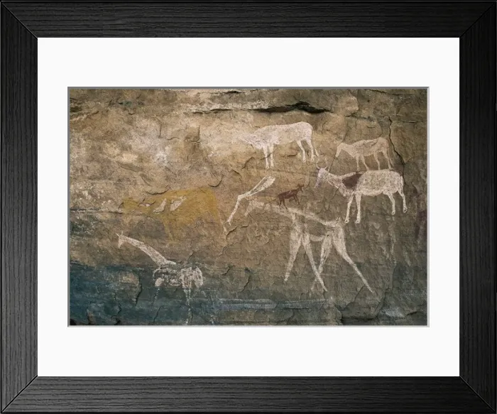 Framed Print : Libya. Tadrart Acacus. Archaeology Framed Print : Libya. Tadrart Acacus. Archaeology