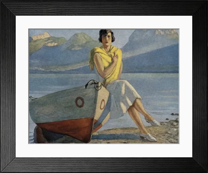 Framed Print : LELEU, A Lake Annecy Framed Print : LELEU, A Lake Annecy