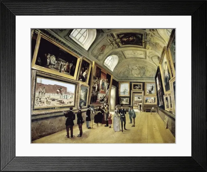 Framed Print : Luxembourg Palace One of the halls in 1884 Framed Print : Luxembourg Palace One of the halls in 1884