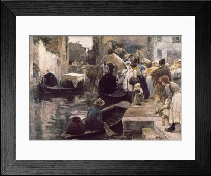 Framed Print : MILESI, Alessandro. Wedding at Venice Framed Print : MILESI, Alessandro. Wedding at Venice