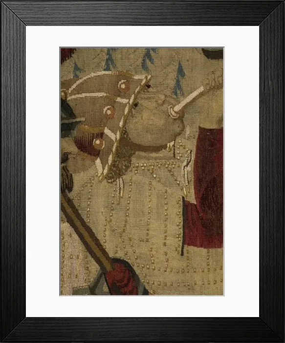 Framed Print : Pastrana Tapestries, 1471 c Disembarkation in Asilah Framed Print : Pastrana Tapestries, 1471 c Disembarkation in Asilah