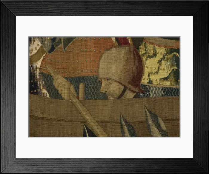 Framed Print : Pastrana Tapestries, 1471 c Disembarkation in Asilah Framed Print : Pastrana Tapestries, 1471 c Disembarkation in Asilah
