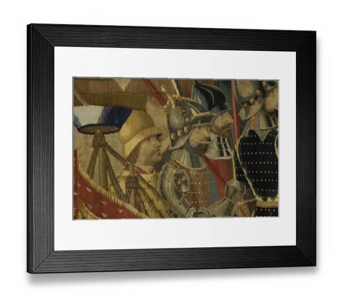 Framed Print : Pastrana Tapestries, 1471 c Disembarkation in Asilah Framed Print : Pastrana Tapestries, 1471 c Disembarkation in Asilah