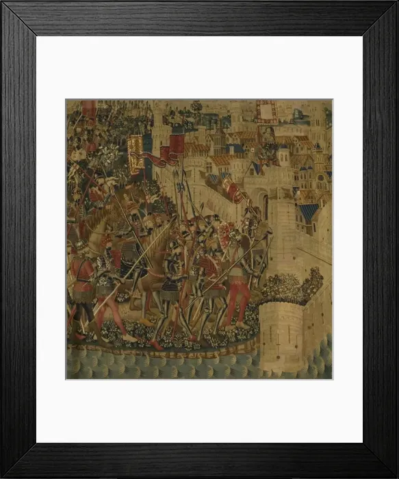 Framed Print : Pastrana Tapestries, 1471 c Taking of Tanger Framed Print : Pastrana Tapestries, 1471 c Taking of Tanger