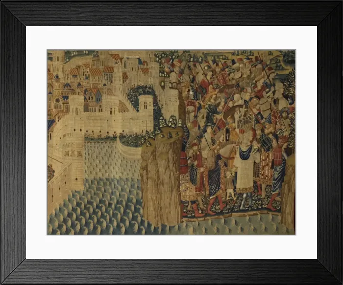 Framed Print : Pastrana Tapestries, 1471 c Taking of Tanger Framed Print : Pastrana Tapestries, 1471 c Taking of Tanger