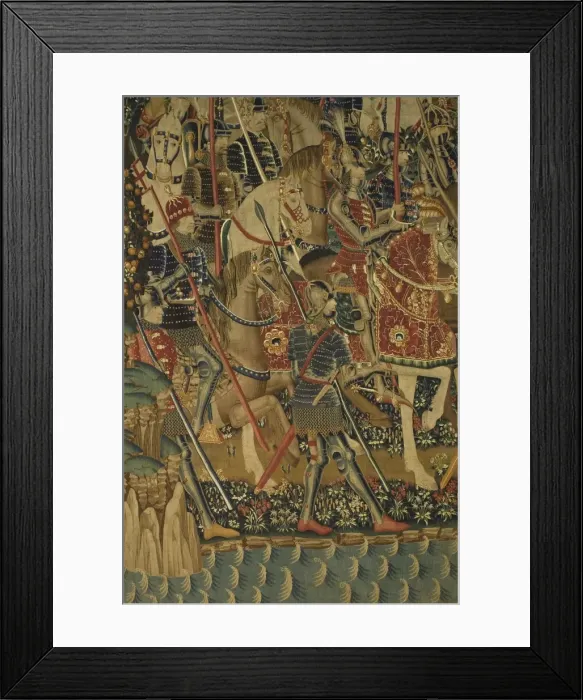 Framed Print : Pastrana Tapestries, 1471 c Taking of Tanger Framed Print : Pastrana Tapestries, 1471 c Taking of Tanger