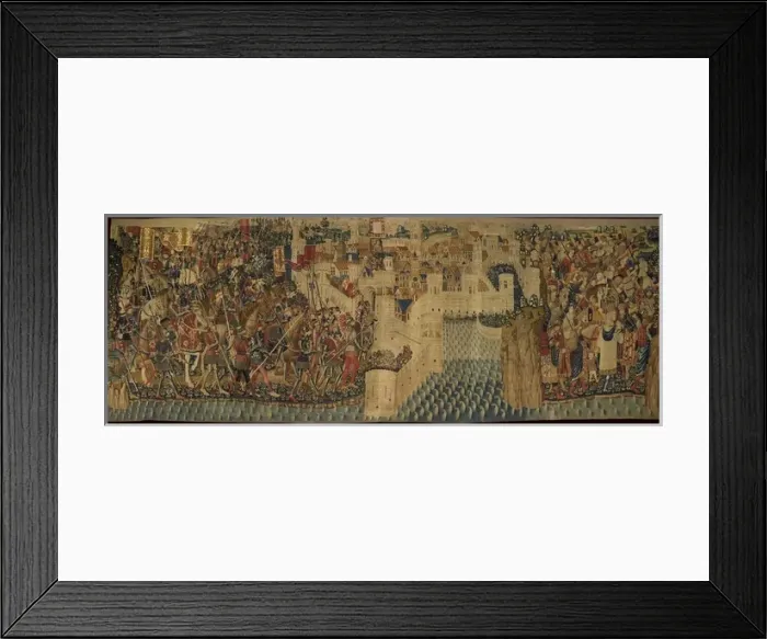 Framed Print : Pastrana Tapestries, 1471 c Taking of Tanger Framed Print : Pastrana Tapestries, 1471 c Taking of Tanger