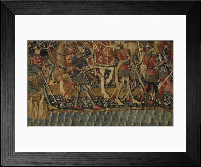 Framed Print : Pastrana Tapestries, 1471 c Taking of Tanger Framed Print : Pastrana Tapestries, 1471 c Taking of Tanger