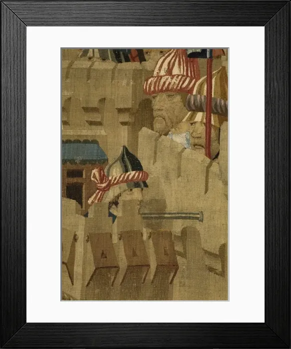 Framed Print : Pastrana Tapestries, 1471 c Disembarkation in Asilah Framed Print : Pastrana Tapestries, 1471 c Disembarkation in Asilah