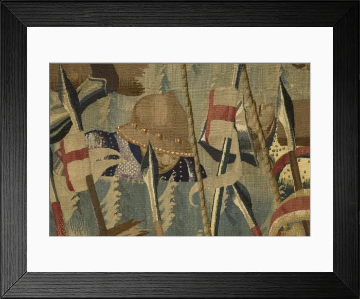 Framed Print : Pastrana Tapestries, 1471 c Disembarkation in Asilah Framed Print : Pastrana Tapestries, 1471 c Disembarkation in Asilah