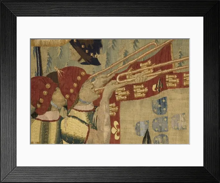 Framed Print : Pastrana Tapestries, 1471 c Disembarkation in Asilah Framed Print : Pastrana Tapestries, 1471 c Disembarkation in Asilah