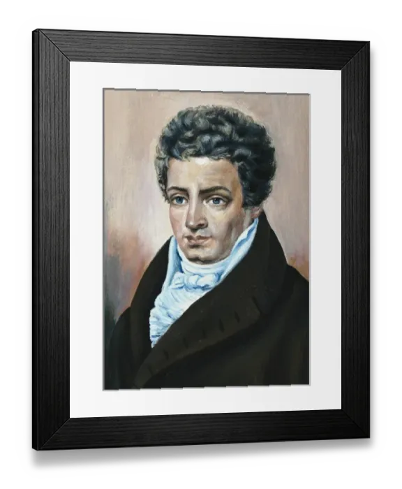 Framed Print : Portrait of Fulton. Oil Framed Print : Portrait of Fulton. Oil