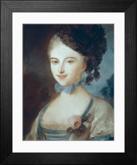 Framed Print : Portrait of Madame Balzac. French anonymous Framed Print : Portrait of Madame Balzac. French anonymous