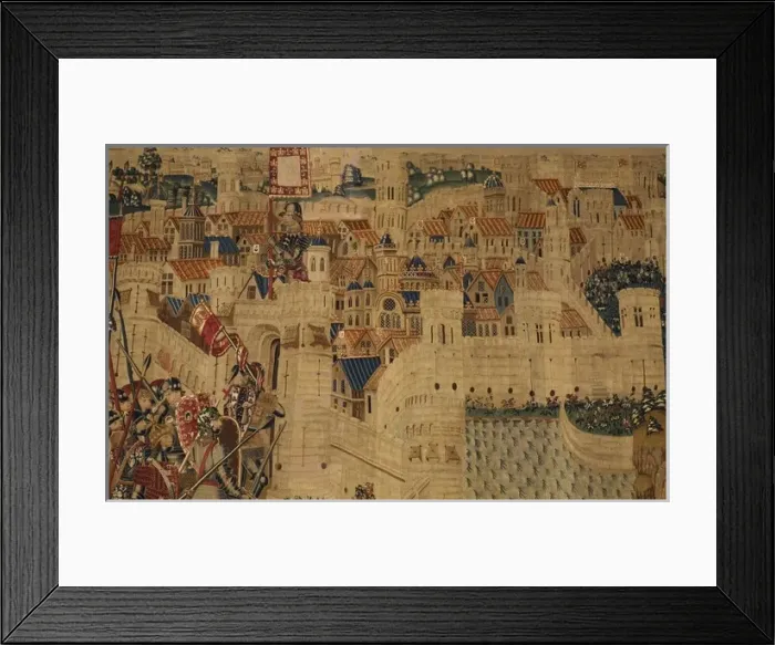 Framed Print : Pastrana Tapestries, 1471 c Taking of Tanger Framed Print : Pastrana Tapestries, 1471 c Taking of Tanger