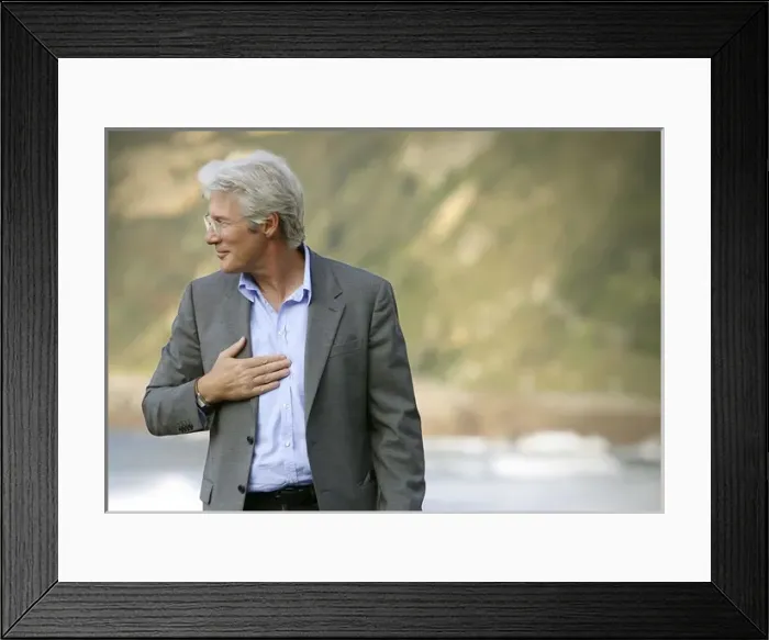 Framed Print : San SebastiᮮFestival 2007. Richard Gere Framed Print : San SebastiᮮFestival 2007. Richard Gere