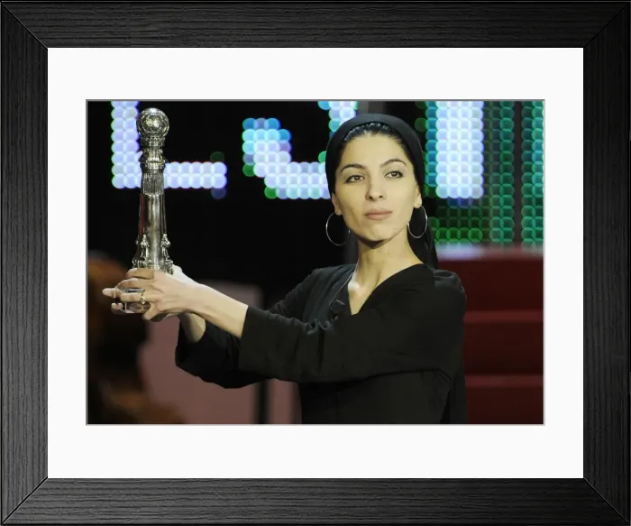 Framed Print : San SebastiᮮFestival 2008. Samira Makhmalbaf Framed Print : San SebastiᮮFestival 2008. Samira Makhmalbaf