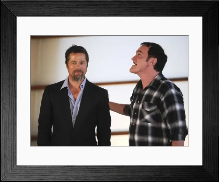 Framed Print : San SebastiᮮFestival 2009. B. Pitt and Q. Tarantino Framed Print : San SebastiᮮFestival 2009. B. Pitt and Q. Tarantino