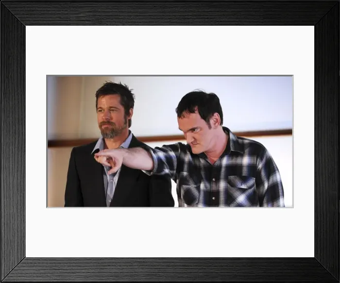 Framed Print : San SebastiᮮFestival 2009. B. Pitt and Q. Tarantino Framed Print : San SebastiᮮFestival 2009. B. Pitt and Q. Tarantino