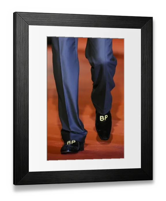 Framed Print : San SebastiᮮFestival 2009. Brad Pitt Framed Print : San SebastiᮮFestival 2009. Brad Pitt