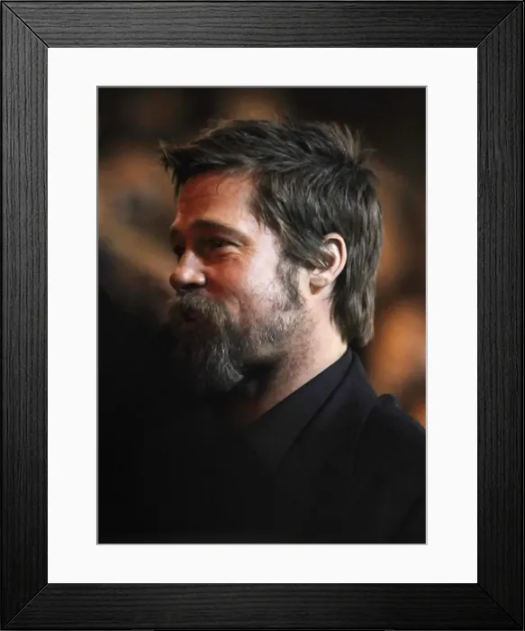 Framed Print : San SebastiᮮFestival 2009. Brad Pitt Framed Print : San SebastiᮮFestival 2009. Brad Pitt