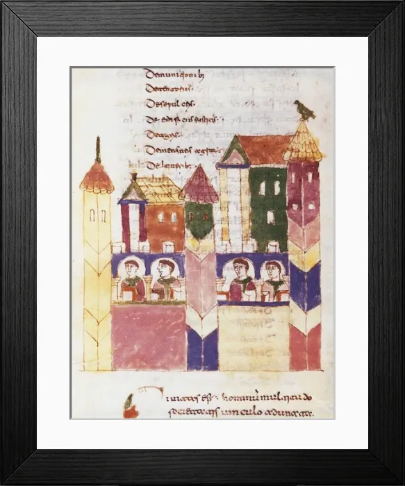 Framed Print : Rabanus Maurus. De Rerum Naturis, 11th c Framed Print : Rabanus Maurus. De Rerum Naturis, 11th c