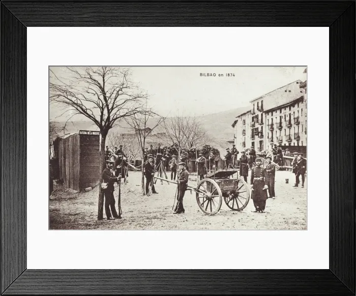 Framed Print : Spain. Carlism. Bilbao in 1874 Framed Print : Spain. Carlism. Bilbao in 1874