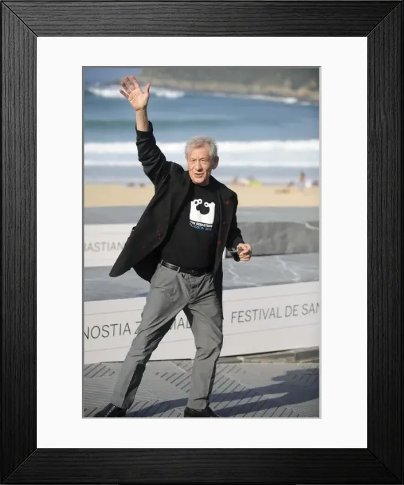 Framed Print : San SebastiᮮFestival 2009. Ian Mckellen Framed Print : San SebastiᮮFestival 2009. Ian Mckellen