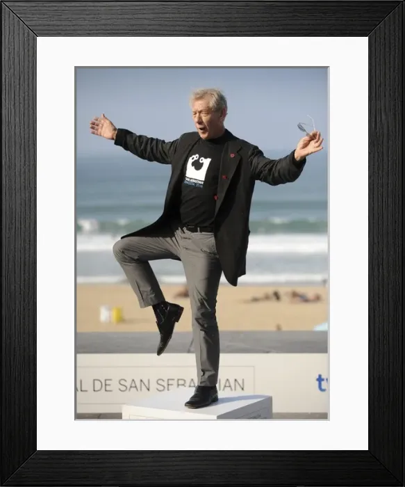 Framed Print : San SebastiᮮFestival 2009. Ian Mckellen Framed Print : San SebastiᮮFestival 2009. Ian Mckellen
