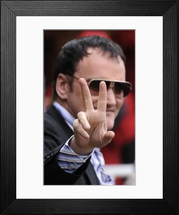 Framed Print : San SebastiᮮFestival 2009. Quentin Tarantino Framed Print : San SebastiᮮFestival 2009. Quentin Tarantino